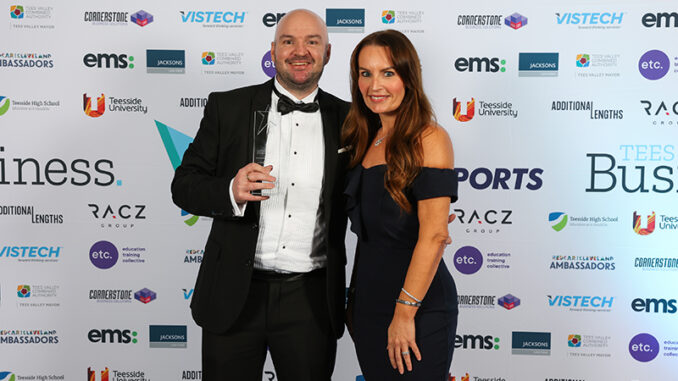 Trew Surveying wins Best New Sole Trader at the 2022 Tees Business Awards